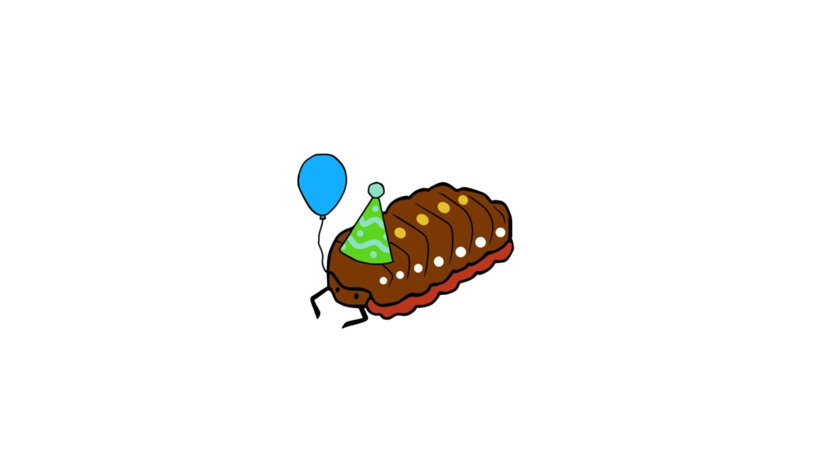 Isopod wearing a party hat - Post Image