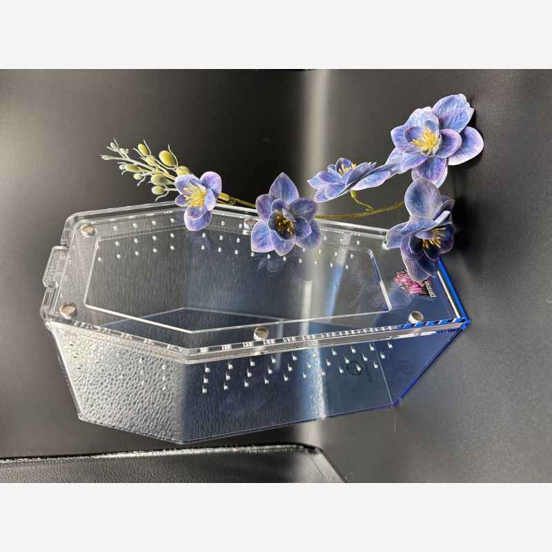 Crystal Palace Exotics/Tarantula Cribs signature medium blue coffin crib
