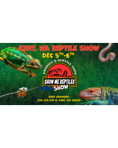 kent, washington
june 20th - 21st 
America's Reptile Expo
Show Me Reptiles 2026 Show