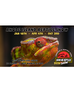 America's Reptile Expo
Show Me Reptiles 2026 Show
West Warwick, Rhode Island Reptile Show 
Jan 18
April 4
October 3rd 
Located at West Warwick Civic Center 