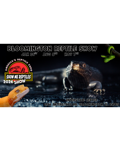 Bloomington, IL Reptile Show
Bloomington Reptile Show 
Bloomington Illinois Reptile Show 
Illinois Reptile Show 
Jan 31
Aug 8 
Nov 7