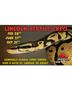America's Reptile Expo
Show Me Reptiles 2026 Show
lincoln reptile expo 
sandhills global event center 
feb 28 
june 28
nov 1st 