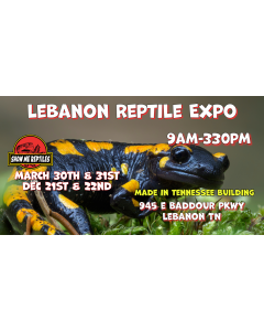 Nashville/Lebanon Tennessee Reptile Show
