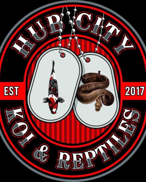 Hub City Koi & Reptiles Logo